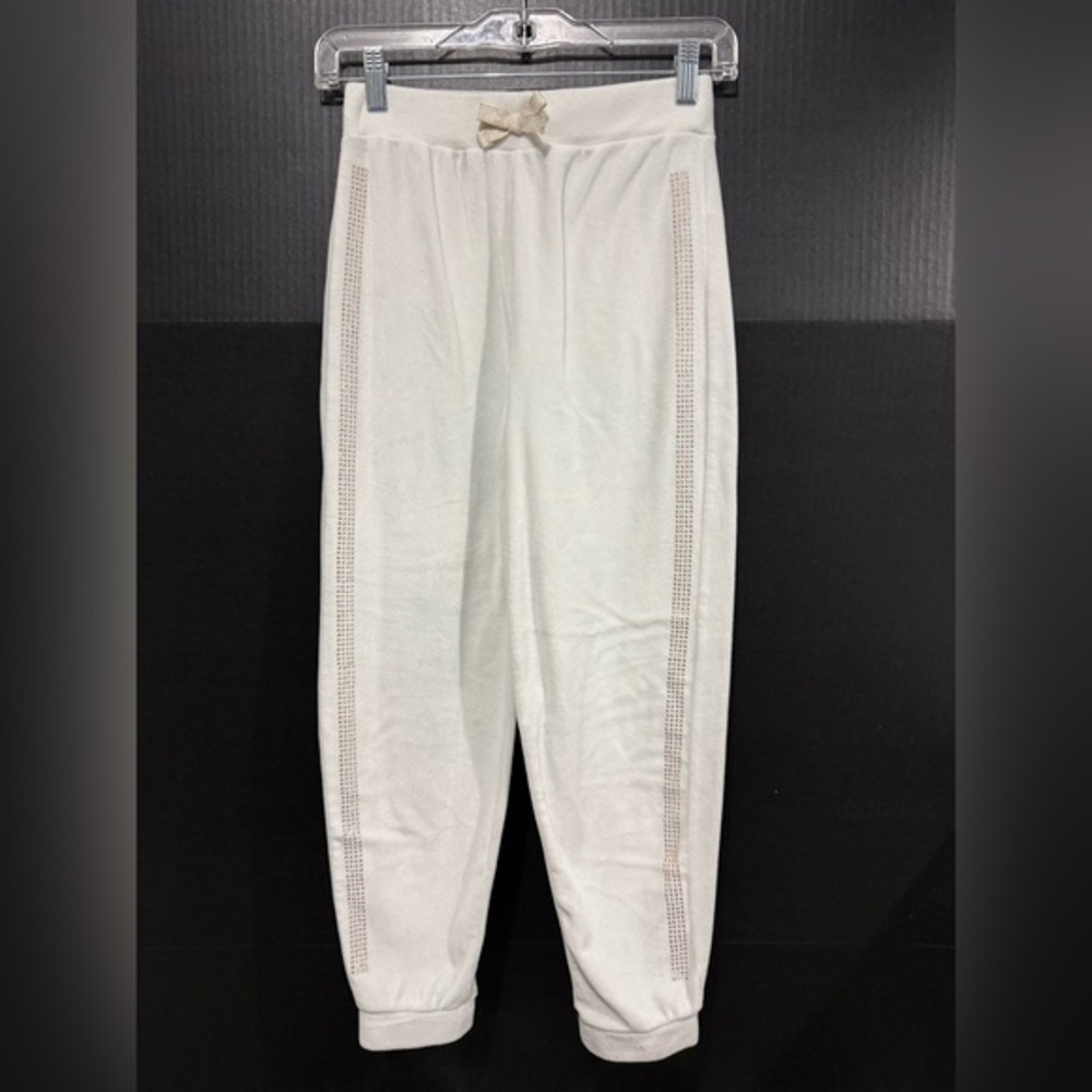 🎋Betsey Johnson Cream Velour Joggers